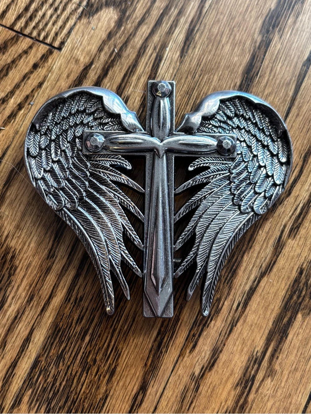 Angel wings Cross Belt Buckle